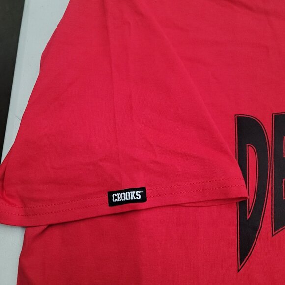 Crooks & Castles Death Row Records Mens ☆ 5XL ☆ T-shirt Red New - Picture 5 of 10